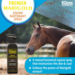 Eqyss Premier Marigold: aplicación suave en crin y cola para desenredar.
