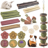 ERKOON Juguetes para conejos: conjunto de masticación y exploración.