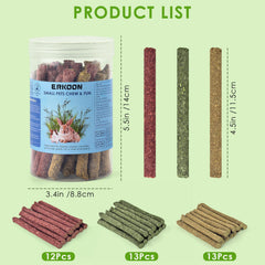 ERKOON palos heno remolacha, colores naturales para roedores activos.