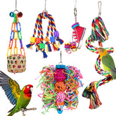 ESRISE juguetes para aves: masticación segura para periquitos y loros pequeños.