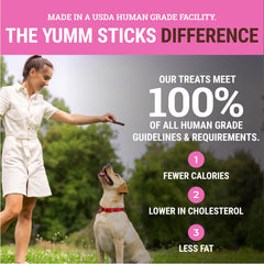 etta says! Yumm Sticks envase individual, mantiene la frescura entre tomas.