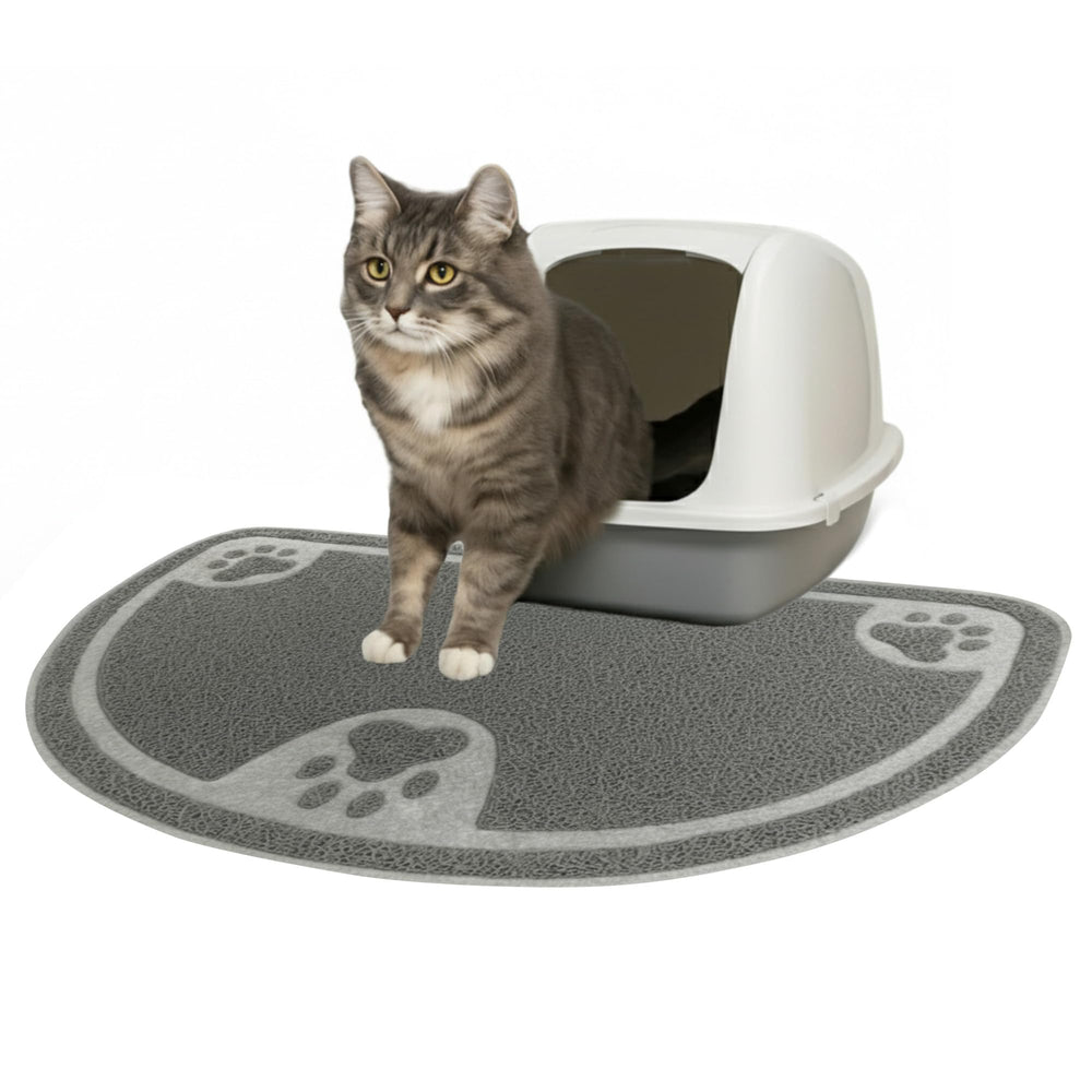 Alfombrilla Evelots para arenero de gatos captura arena y mantiene la casa limpia
