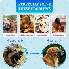 Evollax bozal perro malla transpirable XL, permite respiración durante paseos.