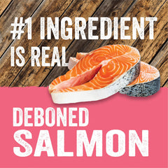 Evolve salmon linaza brillo en piel y pelaje saludable.