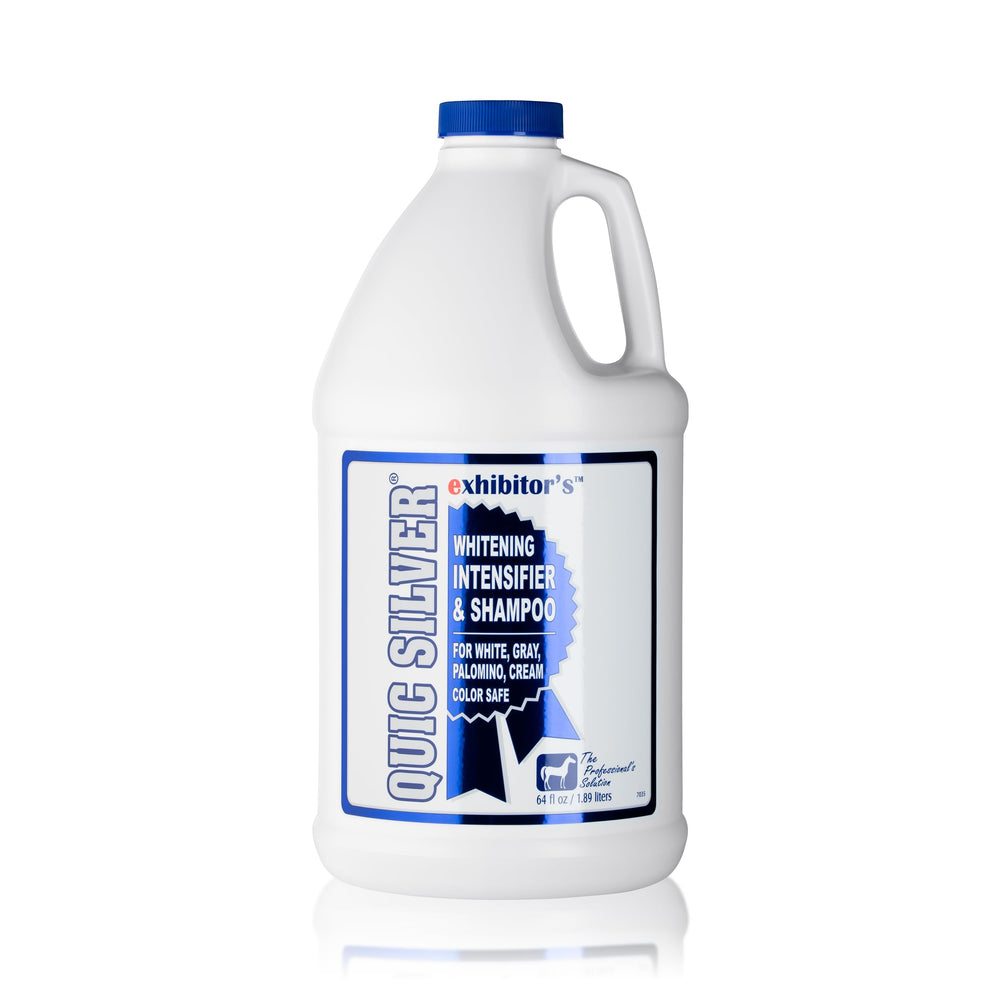 exhibitors Quic Silver champú color‑intensificante para manto reluciente.