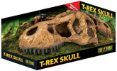 Exo Terra T-Rex skull hide-out para terrario, refugio seguro y natural.