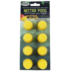 Nectar Pods Mango de Exotic Nutrition, envase práctico para almacenamiento.