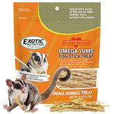 Omega YUMS Exotic Nutrition barrita-pescado para zarigueyas-voladoras, favorece variedad en la dieta.