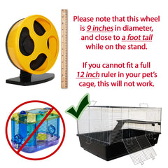 Exotic Nutrition Silent Runner Wheel con soporte ajustable para altura cómoda.