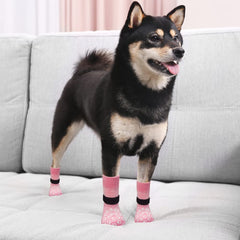 EXPAWLORER calcetines para perros, ajuste seguro para evitar que se caigan