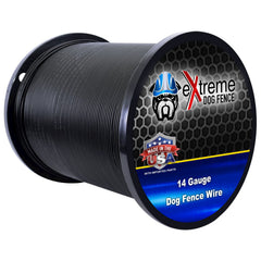 Alambre calibre 14 de Extreme Dog Fence en rollo de 500 pies para instalación continua.
