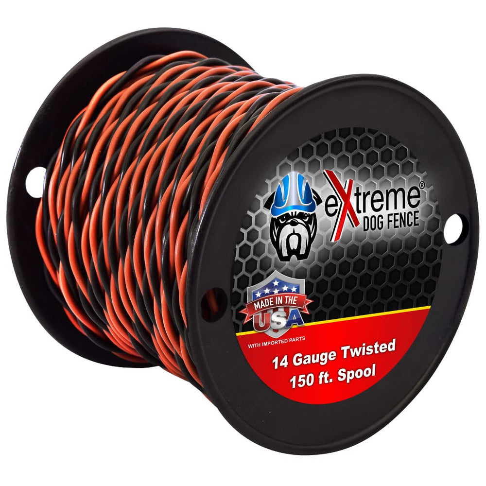 Extreme Dog Fence: hilo enroscado de 150 ft para instalación rápida y fiable.