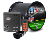 Extreme Dog Fence cerca eléctrica con collar en acción para entrenamiento seguro