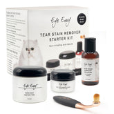 Eye Envy kit de eliminación de manchas de lágrima para gatos, fácil de usar.