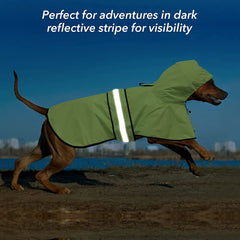 Capucha ajustable de Ezierfy para perro, protección de la cabeza en lluvia.