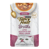 Fancy Feast calido caldo marino con cangrejo real, sabor gourmet