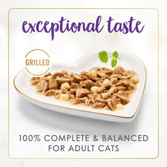 Fancy Feast Delights: lata con cobertura en salsa que potencia el sabor.