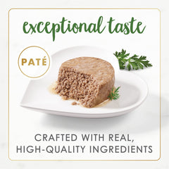 Pate de salmón Fancy Feast Gourmet Naturals, aroma apetecible para gatos curiosos