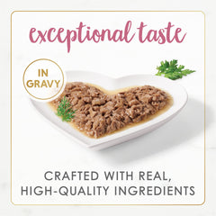 Fancy Feast ingredientes naturales sin colorantes, ideal para dieta diaria.