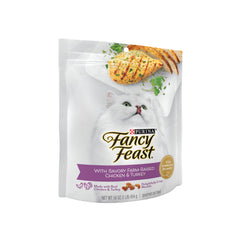 Fancy Feast comida seca para gatos, sabor pollo y pavo que atrae a los comensales exigentes