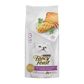 Fancy Feast seco para gatos con pollo y pavo, trocitos crujientes para masticar