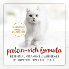 Fancy Feast textura tierna, ideal para satisfacer el apetito de un gato adulto.