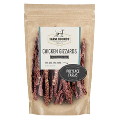 Farm Hounds mollejas de pollo, bocado deshidratado para perros, snack natural.