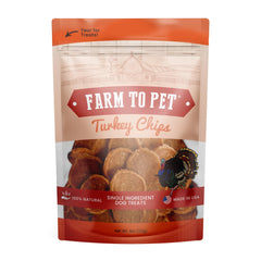Farm To Pet: chips de dinde pour l’entraînement, croquantes et savoureuses.