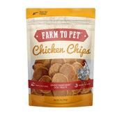 Farm To Pet Chips de Pollo empaque atractivo para entrenamiento de perros.