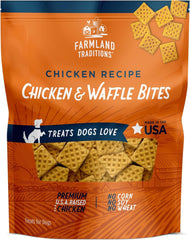 Farmland Traditions Chicken & Waffle Bites, empaque de 6 oz para regalo o compra familiar.
