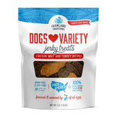 Farmland Traditions Jerky para Perros: paquete completo, ideal para premiar durante el entrenamiento.