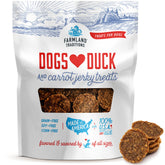 Farmland Traditions tiras pato-zanahoria deshidratadas, premio proteico para perros