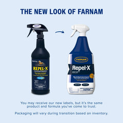 Farnam Repel-X para caballos: aplicación suave que ayuda a mantener las moscas alejadas.