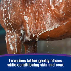 Vitamina E en Farnam Vetrolin Body Wash cuida la piel.