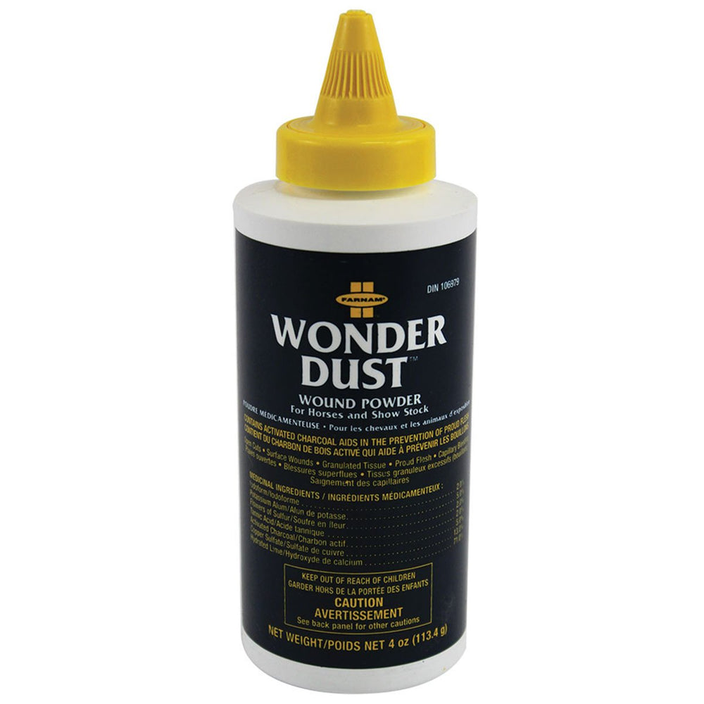 Farnam Wonder Dust Powder para heridas: control del sangrado y secado rápido con carbón activado.