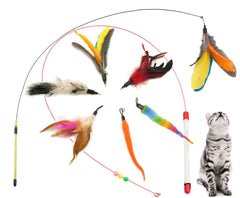 Fashion's Talk Feather Wire Wands: plumas brillantes moviéndose para cazar.