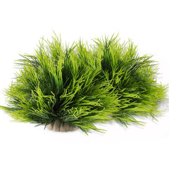 Planta para acuario FdcLixuvol verde: dos piezas decorativas, aspecto natural.
