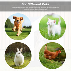 FDW casa perro material PP resistente para uso en exteriores