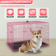 FDW jaula para perros, puerta lateral, cómodo acceso para sesiones de juego