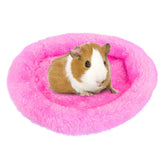 Cama FEBSNOW para conejillo de indias con lana natural, descanso suave y cálido.