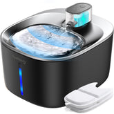 FEELNEEDY bebederos para gatos inalámbrico facilita agua fresca sin cables.