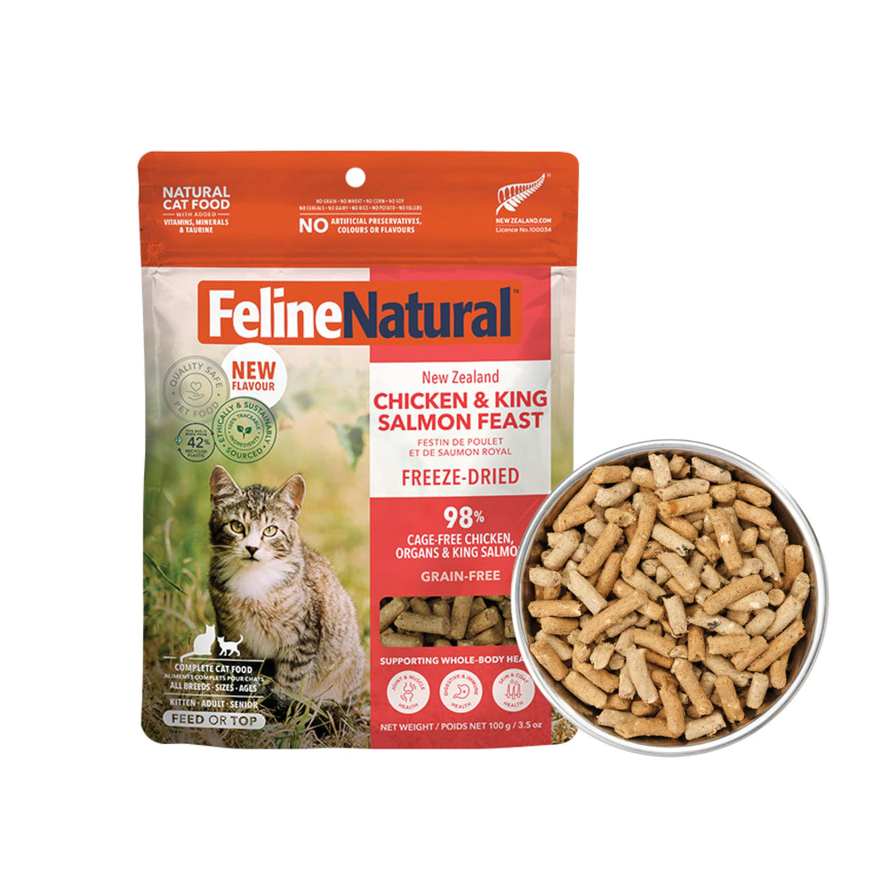 Feline Natural en bolsa, presentación y almacenamiento sencillo para el día a día.