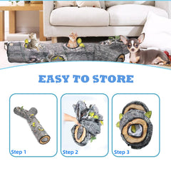 FelRelWel Cat Tunnel con 5 huecos: anima a varias mascotas