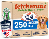 FETCHERONI patitas de pollo deshidratadas, snack natural para perros con textura crujiente