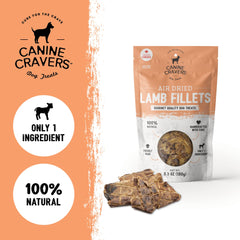 Filetes de cordero alto en proteína para perros