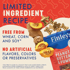 Finley’s galletas con mantequilla de maní y calabaza, sabor agradable.