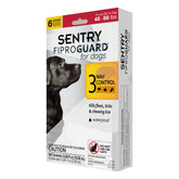 Fiproguard para perros, envase y aplicador listos para uso mensual.