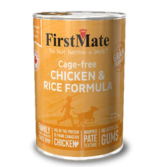 FirstMate pollo sin jaula y arroz, alimento para perros, posible apoyo a la salud del tracto urinario