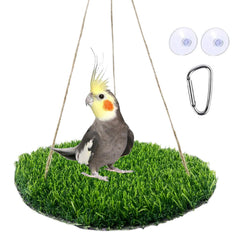 FlidRunest Juguete colgante con ganchos para aves, entretenido y seguro