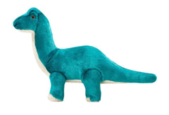 Fluff & Tuff Ross Brachiosaurus teal, interior relleno no tóxico mantiene la forma.